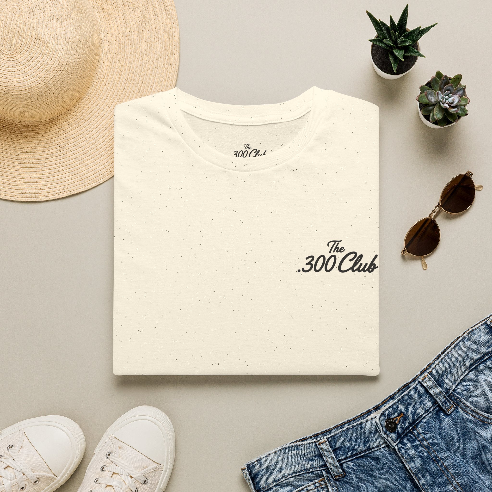 The .300 Club T-Shirt — Minimal Script Tee (Featuring Pretzel Pete)