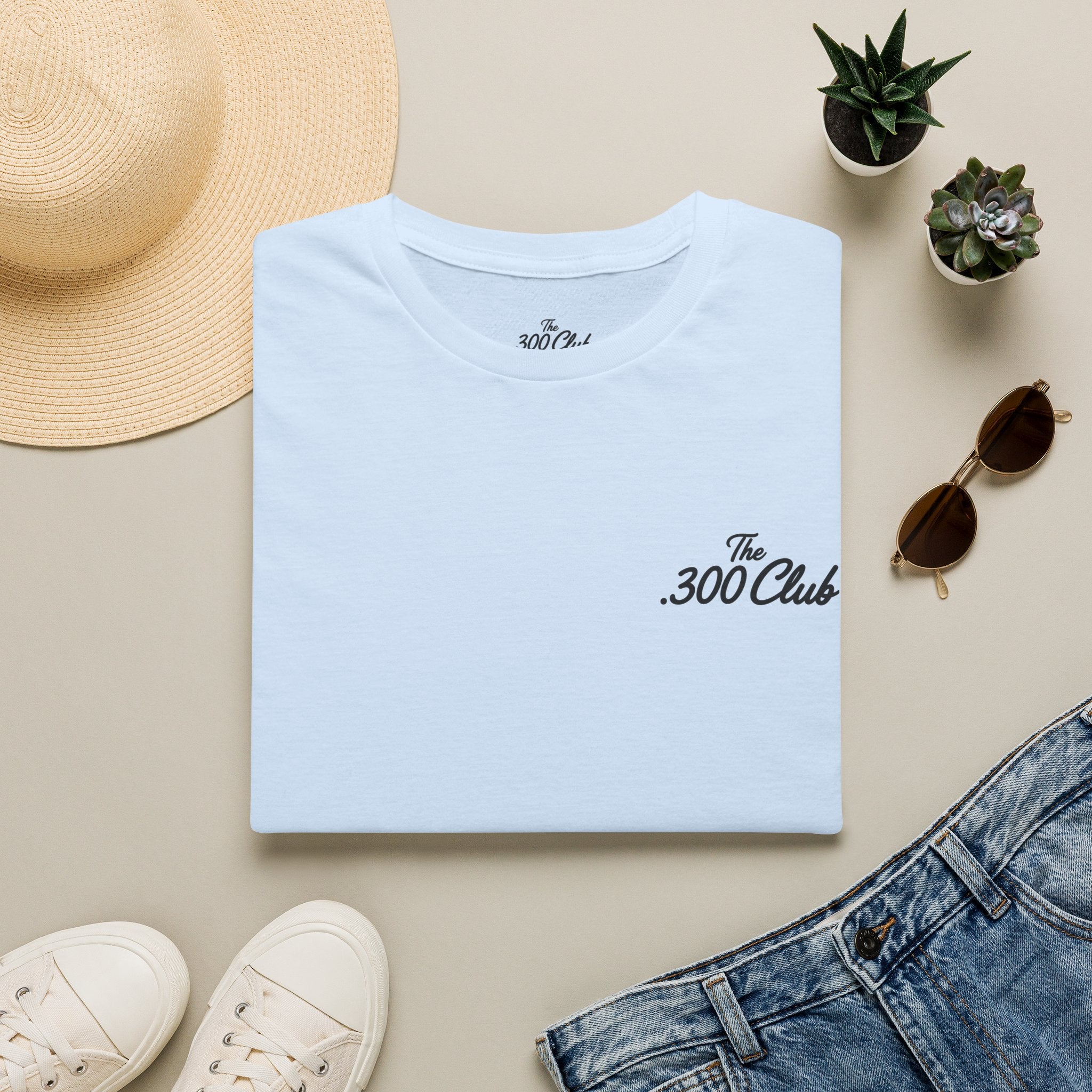 The .300 Club T-Shirt — Minimal Script Tee (Featuring Pretzel Pete)