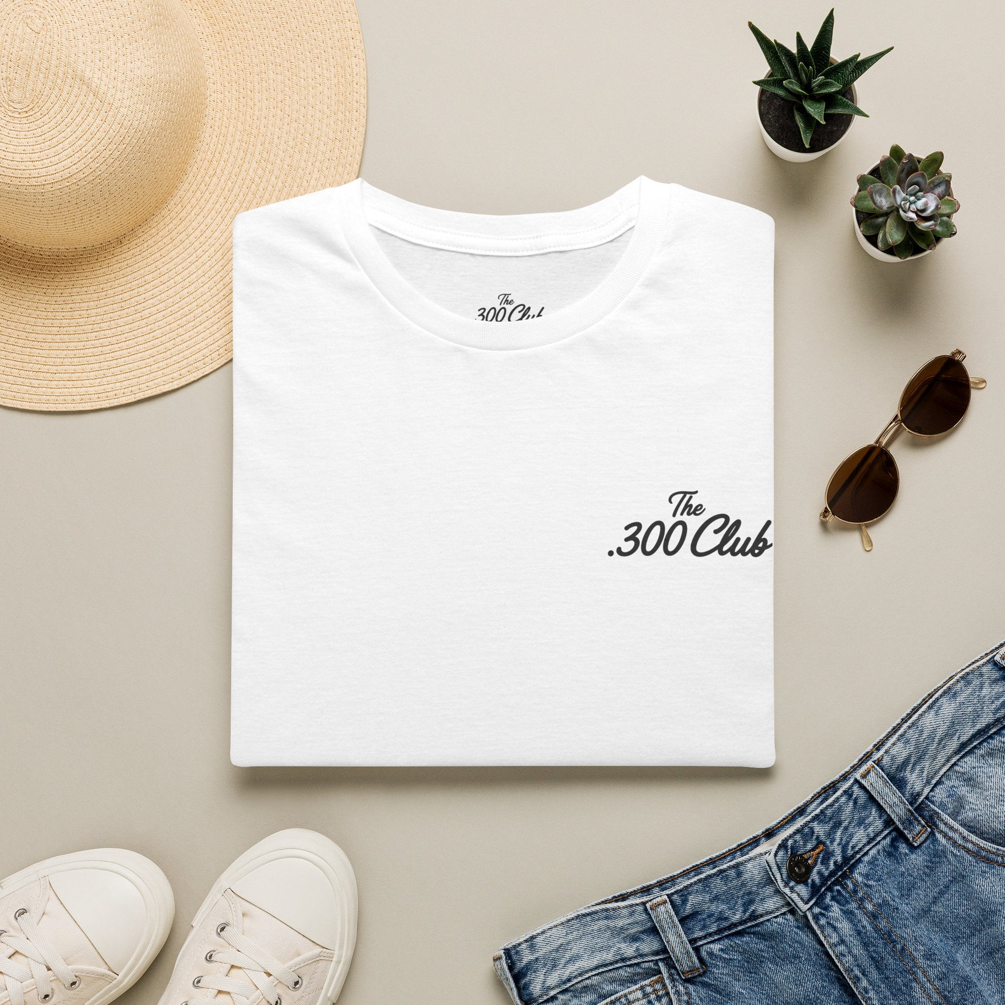 The .300 Club T-Shirt — Minimal Script Tee (Featuring Pretzel Pete)