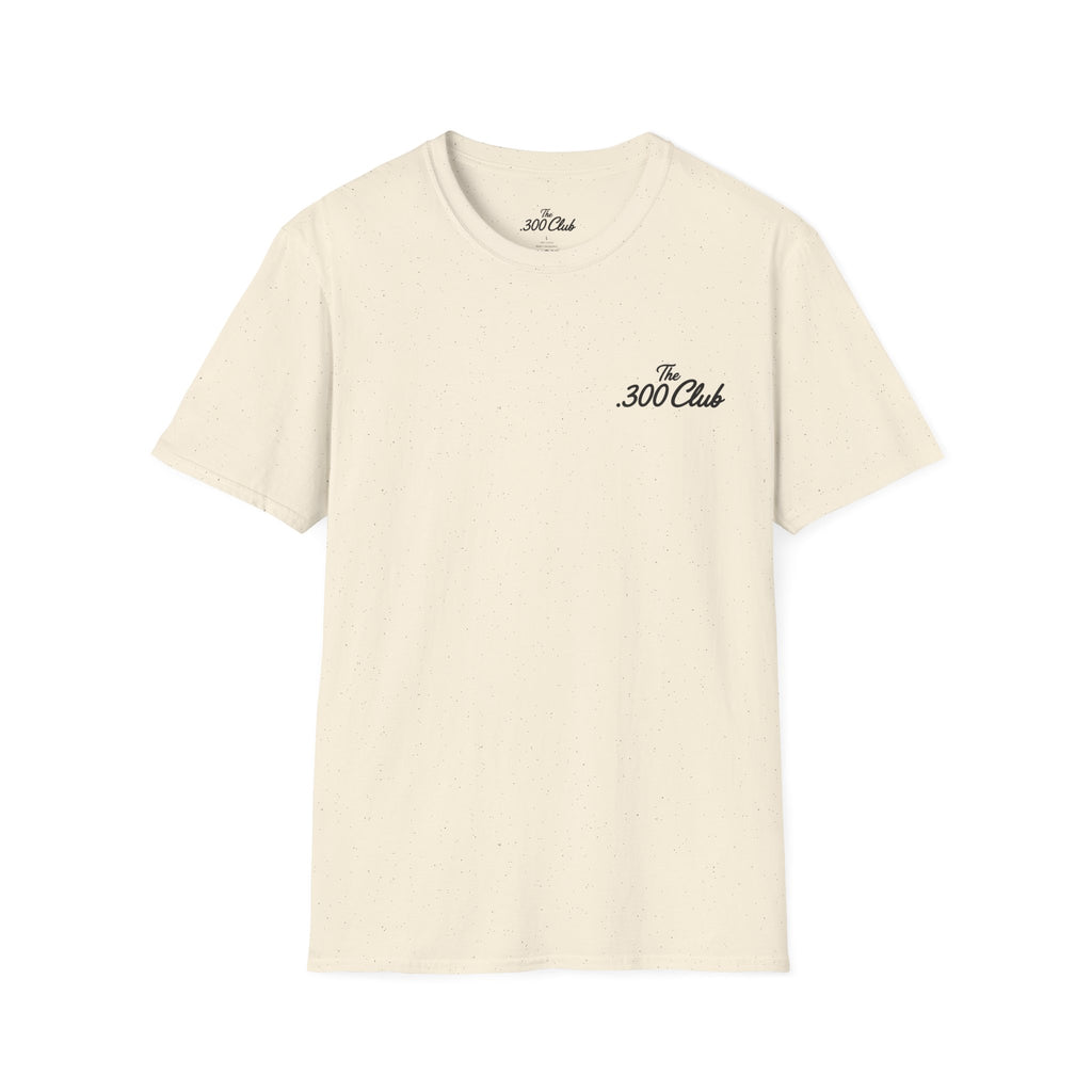 The .300 Club T-Shirt — Minimal Script Tee (Featuring Pretzel Pete)