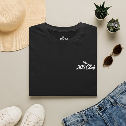 The .300 Club T-Shirt — Minimal Script Tee (Featuring Pretzel Pete)