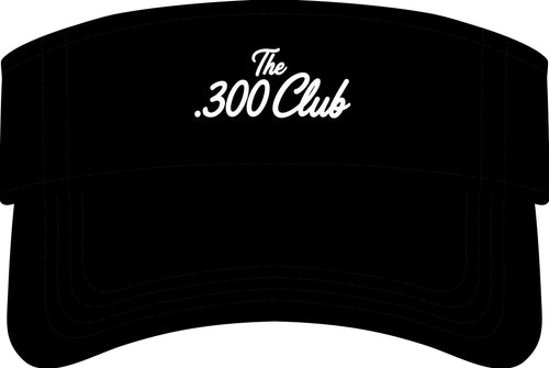 '.300 Club' Bio-Washed Visor – Golf & Baseball Performance Sun Visor